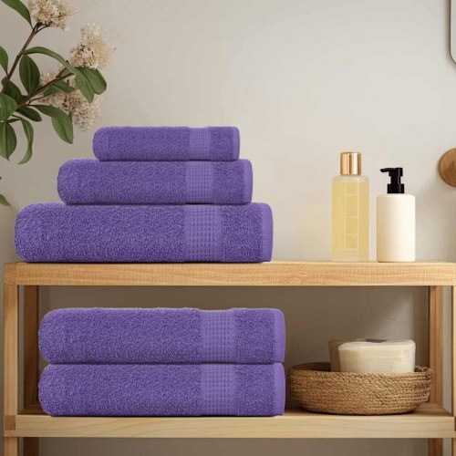 Badehåndklæder 2 stk. 100x150cm 360g/m2 100% bomuld lilla