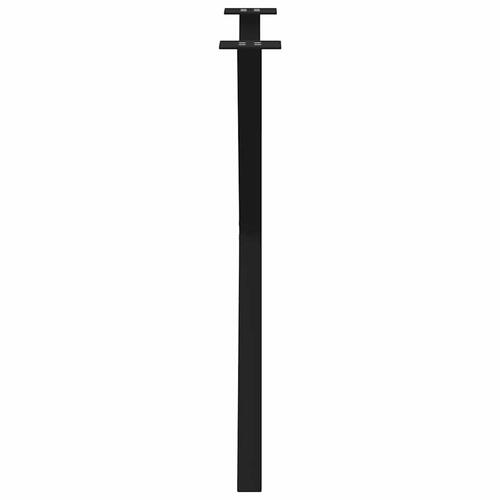 Spisebordsben X-formet 2 stk. 80x(72-73) cm stål sort