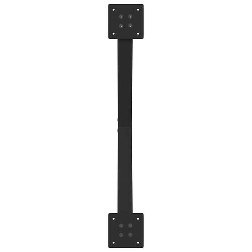 Spisebordsben X-formet 2 stk. 80x(72-73) cm stål sort