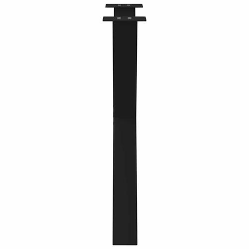 Spisebordsben X-formet 3 stk 70x(72-73) cm stål sort