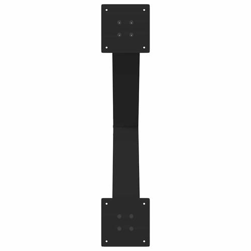 Spisebordsben X-formet 3 stk 70x(72-73) cm stål sort