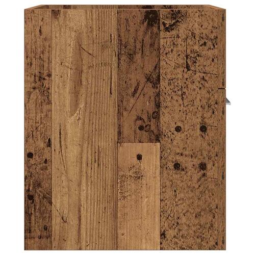 Badeværelsesvaskeskab 41x38,5x46 cm konstrueret træ antikt træ