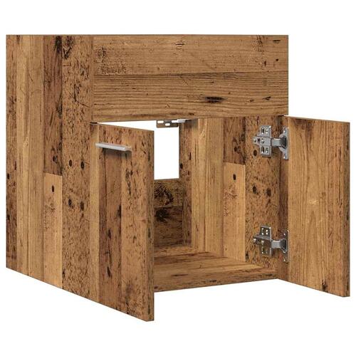 Badeværelsesvaskeskab 41x38,5x46 cm konstrueret træ antikt træ