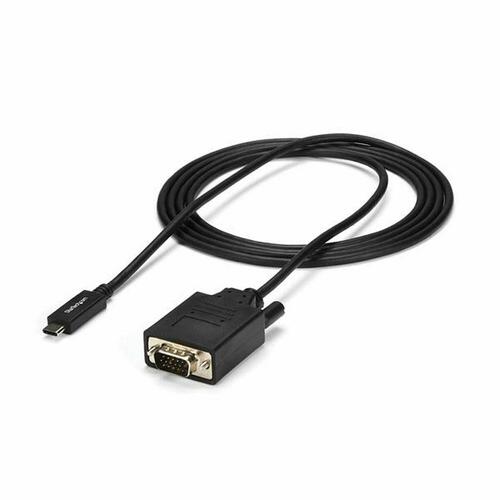 USB C til VGA-kabel Startech CDP2VGAMM2MB (2 m) Sort
