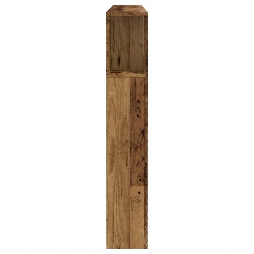 Sengegavl med opbevaring 160 × 18,5 × 103,5 cm - konstrueret træ, antikt