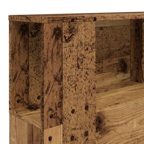 Sengegavl med opbevaring 160 × 18,5 × 103,5 cm - konstrueret træ, antikt