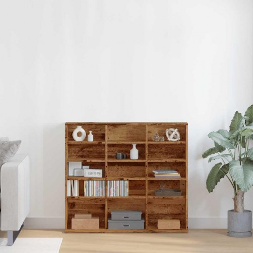 CD-reol 100 x 23 x 89,5 cm - antikt trælook
