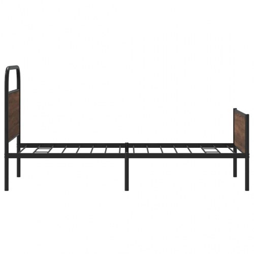 Sengeramme 107 x 203 cm uden madras - brunt egetræ