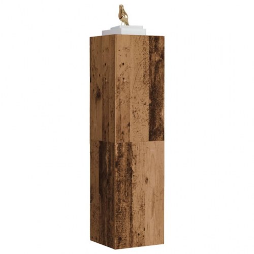 Væghængt tv-bord 30,5 x 30 x 110 cm - antikt træ