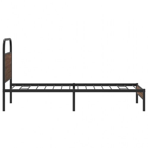 Sengeramme med sengegavl 107 x 203 cm - brun eg