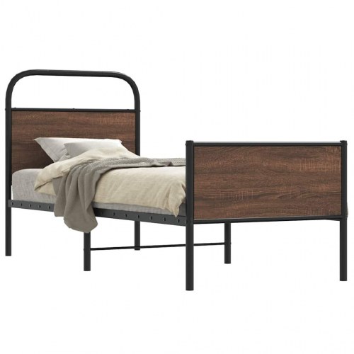 Sengeramme 80 x 200 cm uden madras - brun egetræ