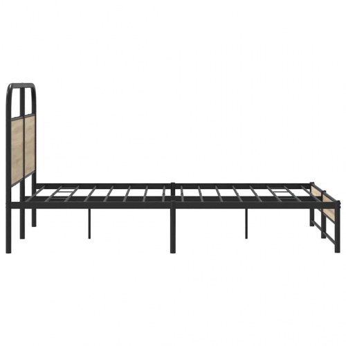Sengeramme 140 x 200 cm uden madras - røget eg