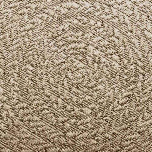 Gulvtæppe ZIZUR - beige jute-look 140 × 200 cm til inde og ude