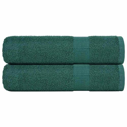 Badehåndklæder 2 stk. 100x150cm 360g/m2 100% bomuld grøn