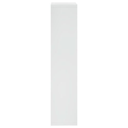 Væghylde 37x29,5x134,5 cm kubeformet MDF hvid