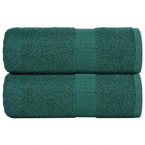 Gæstehåndklæder 2 stk. 30x50 cm 360 g/m2 100 % bomuld grøn