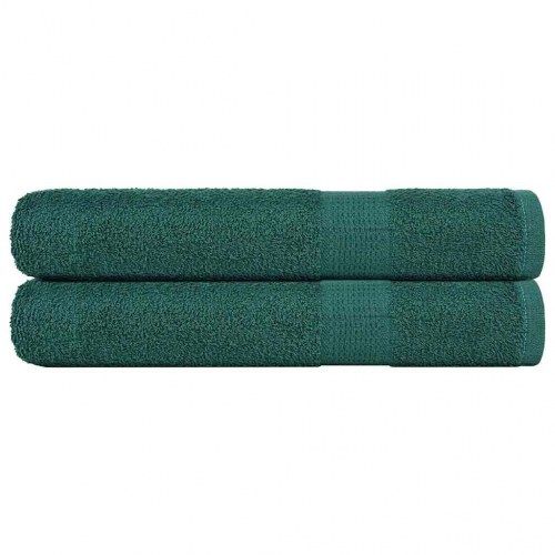 Saunahåndklæder 2stk. 80x200cm 360g/m2 100 % bomuld grøn