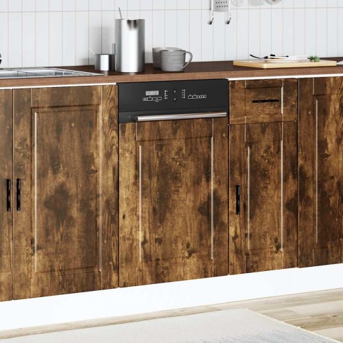 Frontpanel til opvaskemaskine Porto - røget egetræsfarve, 45 x 1,5 x 57 cm