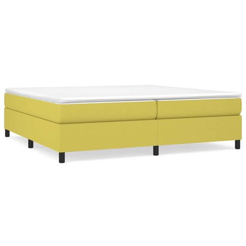 Sengeramme uden madras Grøn 200x200 cm Stof
