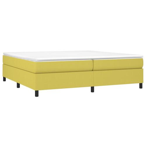 Sengeramme uden madras Grøn 200x200 cm Stof