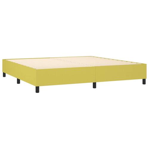 Sengeramme uden madras Grøn 200x200 cm Stof