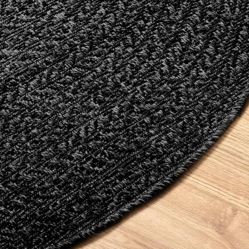 Gulvtæppe ZIZUR Ø 120 cm jute-look indendørs udendørs