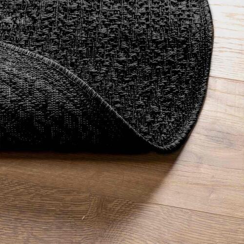 Gulvtæppe ZIZUR Ø 120 cm jute-look indendørs udendørs