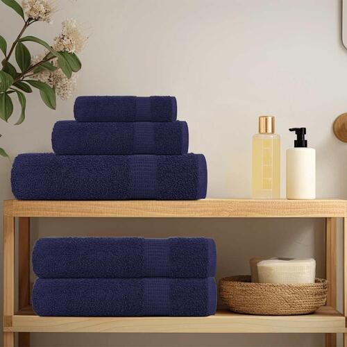 Badehåndklæder 4 stk. 100x150cm 360g/m2 100% bomuld marineblå