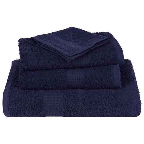 Badehåndklæder 4 stk. 100x150cm 360g/m2 100% bomuld marineblå