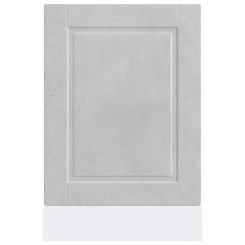 Låge til opvaskemaskine Porto 45x1,5x67 cm betongrå