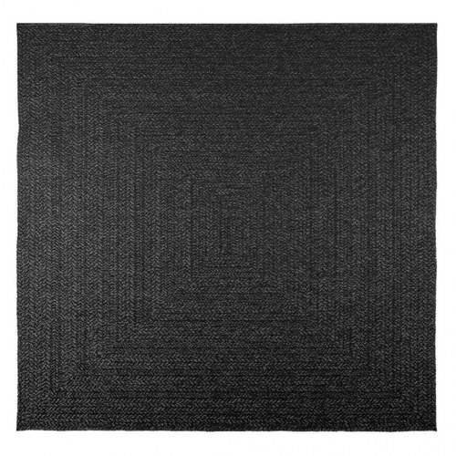 Gulvtæppe ZIZUR 200x200cm jute-look indendørs udendørs