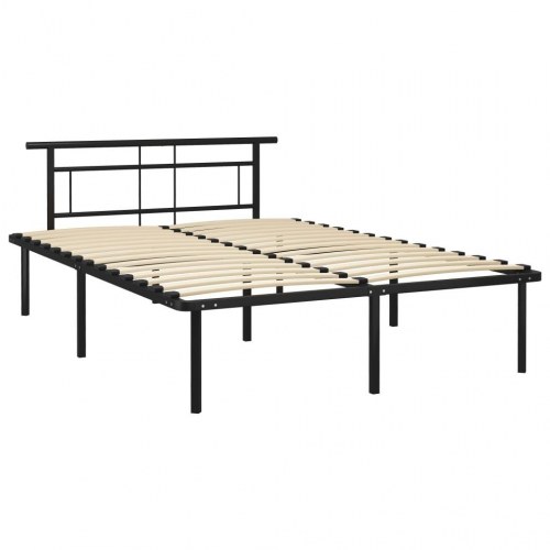 Sengestel i metal 140 x 200 cm - sort