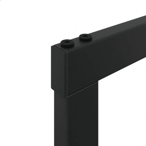 Brændestativ 100x30x209 cm stål sort