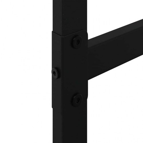 Brændestativ 100x30x209 cm stål sort