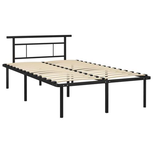 Sengestel 120x200 cm metal sort