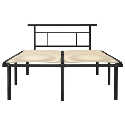 Sengestel 120x200 cm metal sort