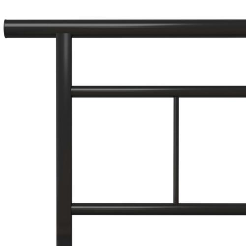 Sengestel 120x200 cm metal sort