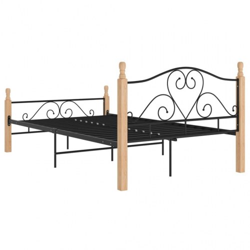 Sengeramme 120x200 cm metal sort
