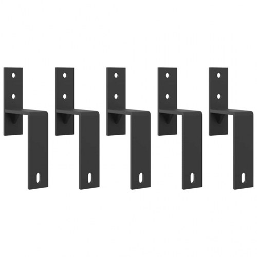 Skinnesæt til skydedør 213,5 cm stål sort