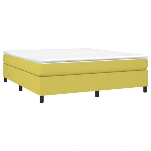 Boxspring sengeramme grøn 160 x 200 cm - stof
