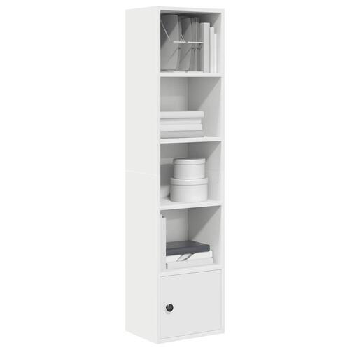 Bogreol 31x24x127 cm konstrueret træ hvid