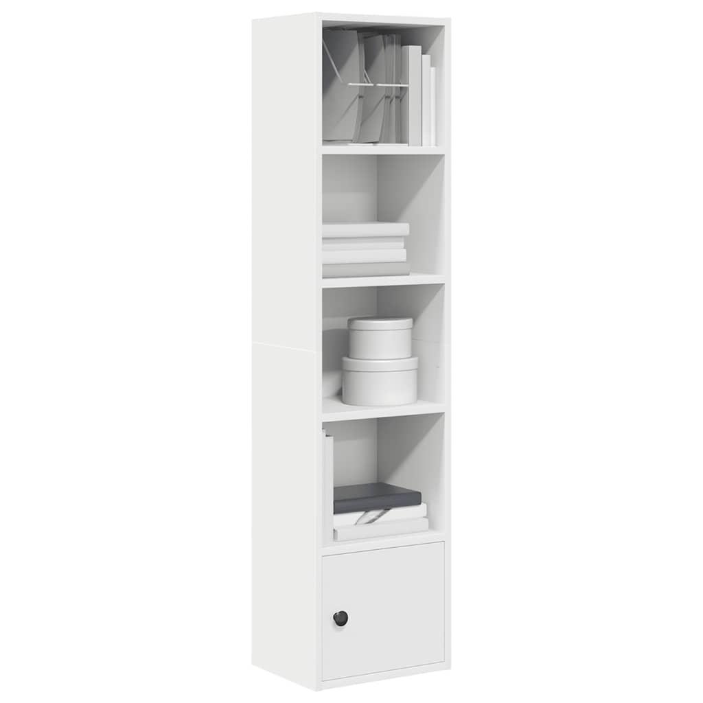 Bogreol 31x24x127 cm konstrueret træ hvid