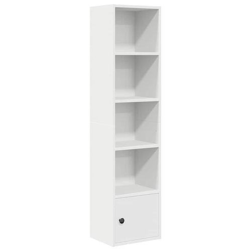 Bogreol 31x24x127 cm konstrueret træ hvid