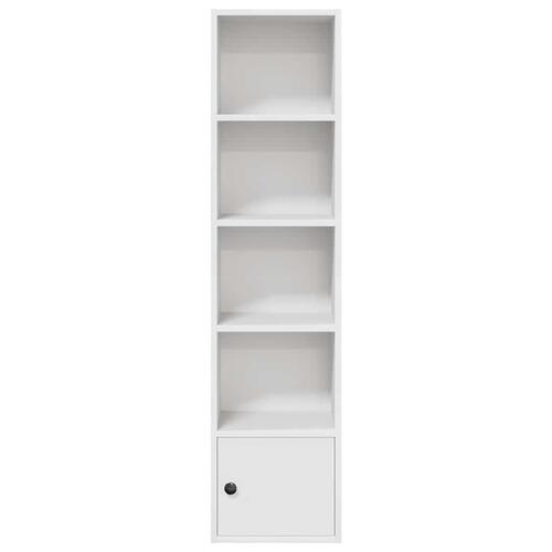 Bogreol 31x24x127 cm konstrueret træ hvid