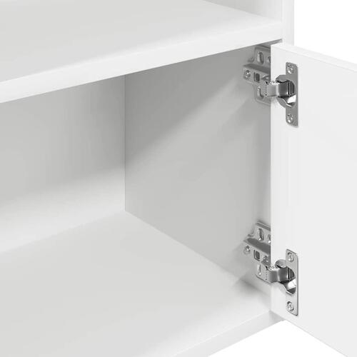 Bogreol 31x24x127 cm konstrueret træ hvid