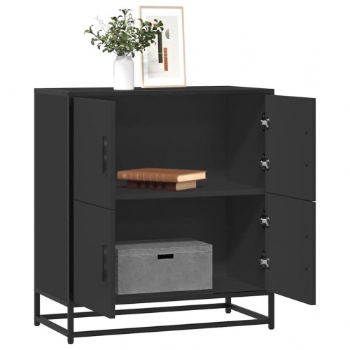 Opbevaringsskab 68 x 35 x 76 cm - sort