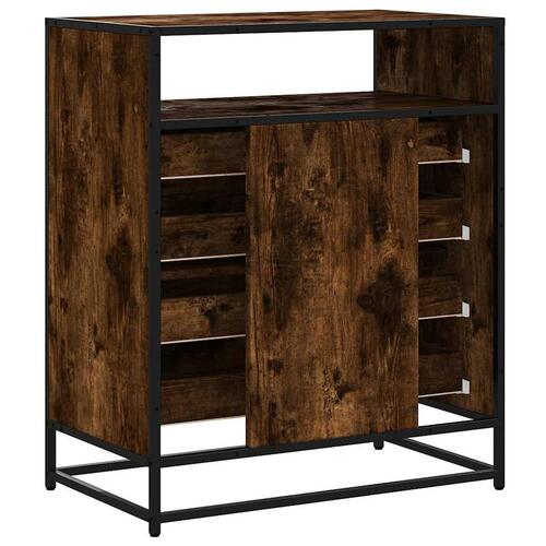 Kommode 70x41x70 cm konstrueret træ røget egetræsfarve