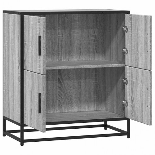 Opbevaringsskab 68 x 35 x 76 cm - grå sonoma-eg