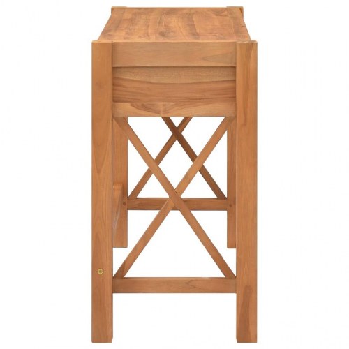 Skrivebord i teaktræ med 2 skuffer - 100 × 40 × 75 cm