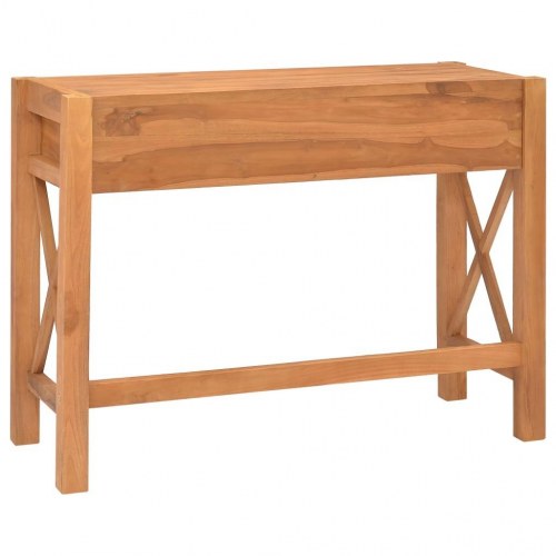 Skrivebord i teaktræ med 2 skuffer - 100 × 40 × 75 cm